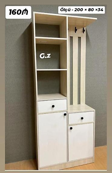 giris dolabi: Dəhliz üçün çoxfunksiyalı giriş dolabı - Ölçü: 200 × 80 × 34 sm — 1