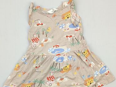 długa sukienka letnia w kwiaty: Dress, H&M, 3-4 years, 98-104 cm, condition - Good