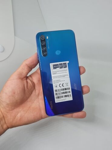 купить бу машинку автомат: Redmi, Redmi Note 8, Колдонулган, 128 ГБ, түсү - Көк, 2 SIM