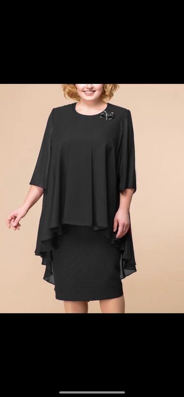 haljina itali: 5XL (EU 50), Evening, Long sleeves