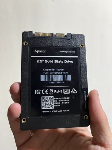 ssd 128: Накопитель, Б/у, Apacer, SSD, 128 ГБ, 2.5", Для ПК