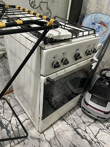 лампы освещения: Газовая плита с духовкой, напольная, классический белый корпус — 2