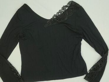 czarne bluzki z krótkim rękawem reserved: Women's blouse, size S (EU 36)