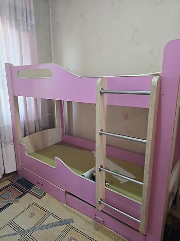 Детская гарнитура, Б/у, Для девочки, ДСП, цвет - Розовый, Платная доставка, Самовывоз