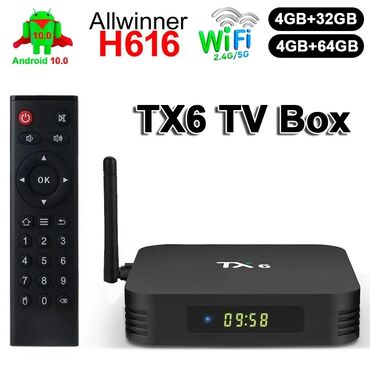 Smart TV bokslar: Yeni Smart TV boks TV box 4 GB / 32 GB, Android, Ünvandan götürmə, Pulsuz çatdırılma, Ödənişli çatdırılma