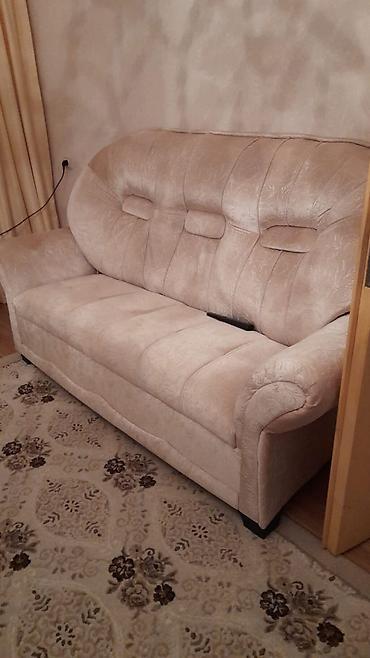 kuxna kunc divan: İşlənmiş, Klassik divan, Divan, 2 kreslo, Bazasız, Açılmayan — 1