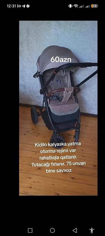 uşaq arabaları transformer: Kidilo kalyaska.yatma oturma rejimi var rahatlıqla qatlanir. Tutacağı — 2