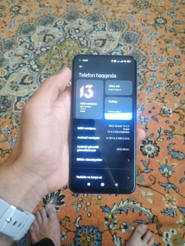 kiredit telefonlar: Xiaomi Redmi Note 9, 128 GB, rəng - Göy, 
 İki sim kartlı