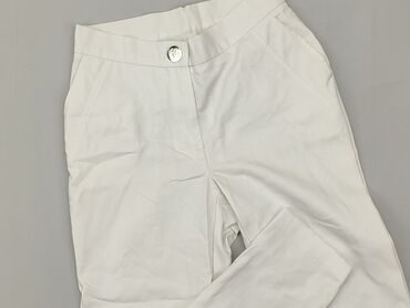 ołówkowe spódnice biała: Material trousers, S (EU 36), condition - Good