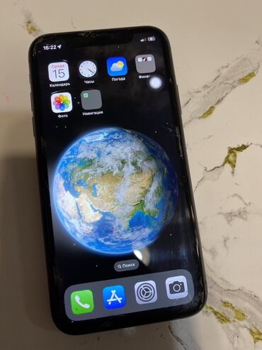 iphone 11 экран: IPhone 11, Б/у, 64 ГБ, Черный, Защитное стекло, 80 %