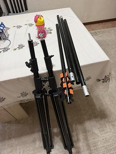 small rig: Комплект для фотостудии: стойки и поперечина для фонов - Две прочные — 2