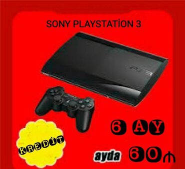 playstation kreditle: Playstation 3 ve 4 aparatlarina 3/6/12 ayliq kreditle sahib olmaq