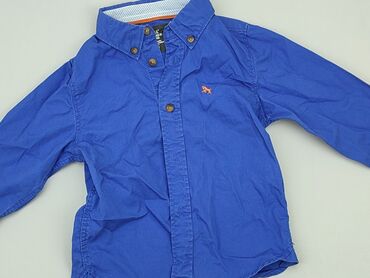 koszule chlopiece hm: Shirt 1.5-2 years, condition - Very good, pattern - Monochromatic, color - Blue