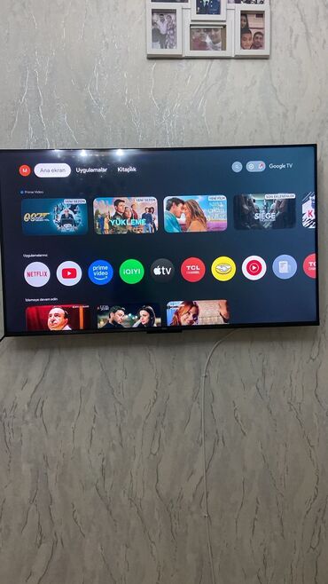 смарт тв приставка к телевизору: Smart TV – Google TV ilə.Tecili satilir. - Ekran: Təxmini 43–50 düym
