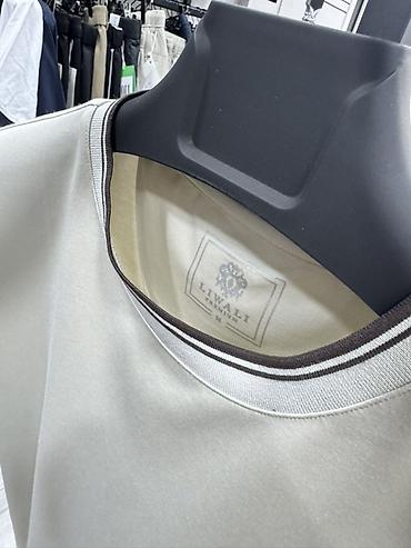 ls waikiki: Мужская футболка, S, XL, 2XL, Новый, цвет - Бежевый, Самовывоз — 2