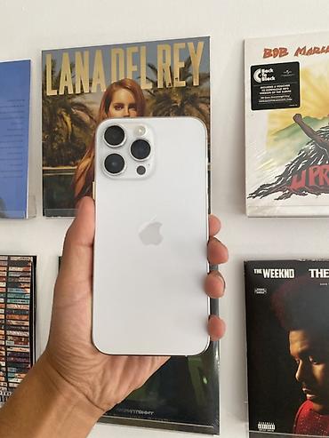 i̇phone 14 pro: IPhone 14 Pro Max, Б/у, 256 ГБ, Белый, 80 % — 1