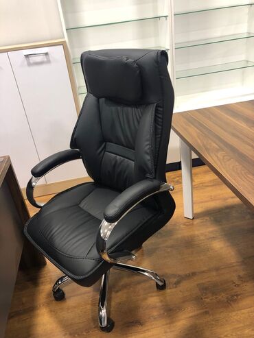 Ofis və oyun kresloları: Yeni, Təkərli, Qolları tənzimlənmir, Dəri — 5