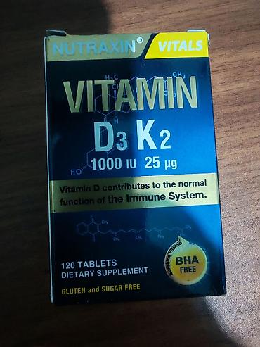 Vitaminlər və BAƏ: Витамин Д3К2 Д3-К2 Vitamin D3-k2 D3K2 Nutraxin Vitals Vitamin D3K2 – — 5