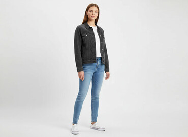 kamizelka ratunkowa allegro: Janina, Women`s jeans jacket, size S