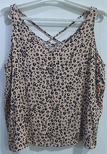 karabağ forması: LC Waikiki Classic, ölçü 46, leopard naxışlı qadın koftası/top. - — 1