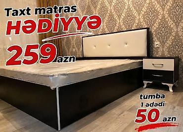 taxt yatag: Mebel dəsti: taxt və tumbalar - Taxt: müasir dizaynlı, qara rəng — 1