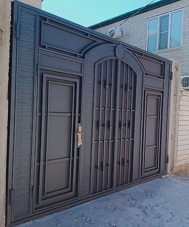Həyət darvazaları: Metall darvaza və qapı istehsalı – fərdi dizayn - Material: qalın — 1
