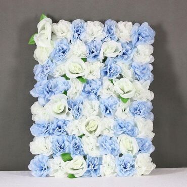 Süni güllər: Dekorativ süni gül paneli – kvadrat modul - Dizayn: sıx çiçək — 29