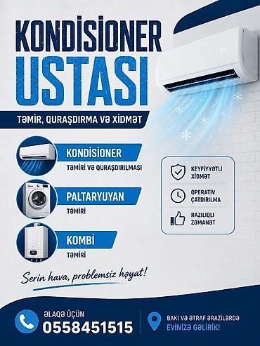 xbox one fat: Təmir, Split kondisionerlər, Təmizləmə, Zəmanətlə — 1
