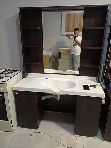 Digər salon, tibbi mebel: Bərbər mebeli və avadanlıqları komplekti Bərbərxana üçün tam dəst — 2