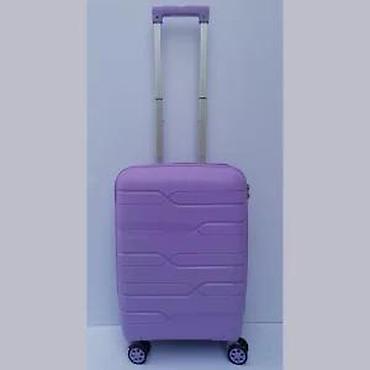 Putni koferi i torbe: Tvrdi kofer na točkiće – ljubičasti - Materijal: tvrda plastika (ABS — 12