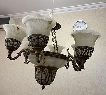 İşıqlandırma: Çılçıraq, 6 lampa, Metal — 5