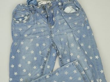 jeansy białe z wysokim stanem: Jeans, VRS, 10 years, 140, condition - Good