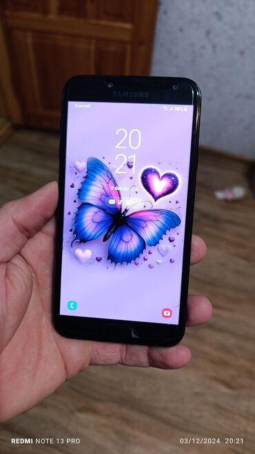 Mobil telefonlar: Samsung Galaxy J4 2018, 16 GB, rəng - Qara, Sensor, İki sim kartlı