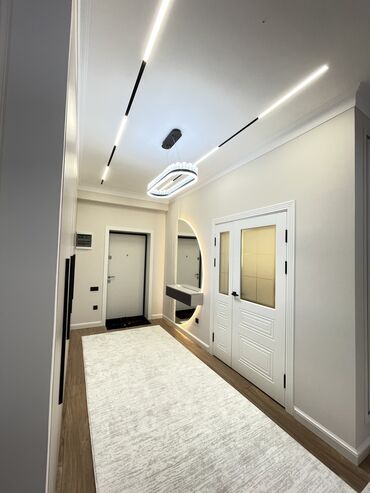 ижарага квартира ош 2023: 3 бөлмө, 100 кв. м, Элитка, 9 кабат, Дизайнердик ремонт