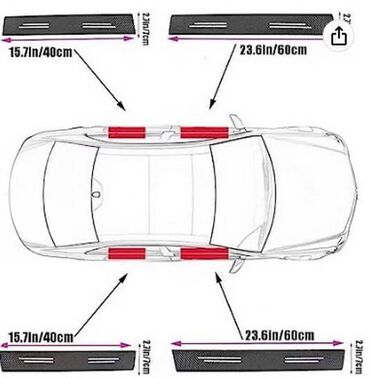 Tuning oprema: Stikeri za prag automobila - karbon TOYOTA Stikeri za prag automobila — 7