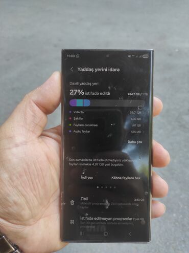 Daewoo: Samsung Galaxy S22 Ultra, 256 GB, rəng - Qara, Sensor