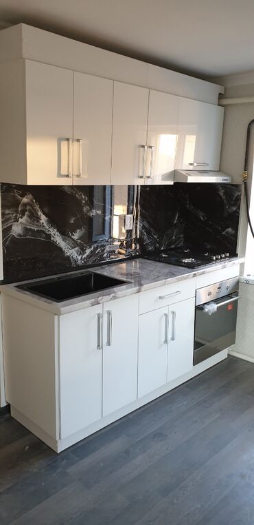 Кухонные гарнитуры: Кухонный гарнитур, Новый, цвет - Белый, МДФ, Бесплатная доставка — 20