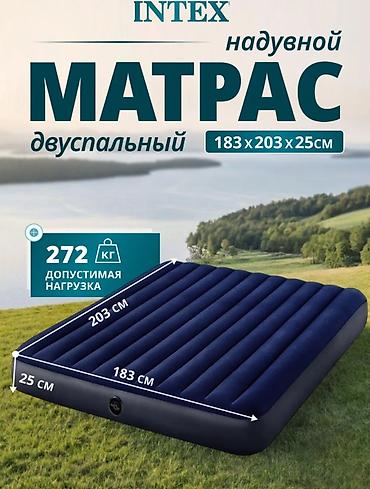 Матрастар: Жел толтурма матрас, Жаңы, Эки кишилик, Intex, Акылуу жеткирүү, узуну - 203 см — 1