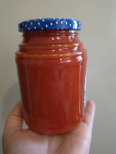 pasta: Təbii tomat pastası – ev üsulu - Tərkib: 100% yetişmiş pomidor, duz — 3