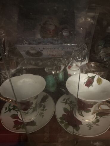 çay daşı: Чайный набор, цвет - Белый, Фарфор, 2 персон
