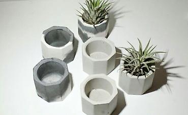 bonsai: Məhsul: Kiçik dekorativ saksı qabları (poliedr formalı) • Dizayn — 8