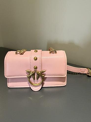 PINKO mini çanta – pudra çəhrayı rəng Real alıcıa endirim - Material