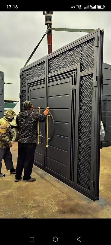 Откатные ворота: Металлические, Автоматические, Длина: 8 м, BFT, Консольная конструкция, Для частного дома, С калиткой, Оптом, Новый, Бесплатная установка — 25