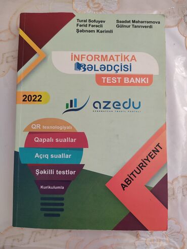 Acura: Məhsul: “İnformatika Bələdçisi – Test Bankı (Abituriyent)” kitabı