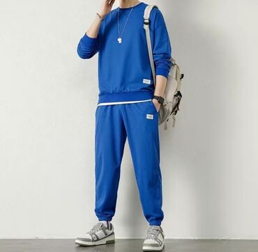 мужские спортивный костюм: Спортивный костюм 3XL (EU 46), 4XL (EU 48), цвет - Белый