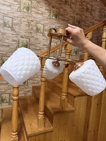 evkalipt ağacı haqqinda: Çılçıraq, 3 lampa, Metal — 1