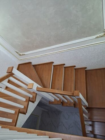 Деревянные лестницы: Деревянная лестница Для дома, Бесплатная доставка, Форма лестницы: Много-маршевая, Стиль: Классический — 4