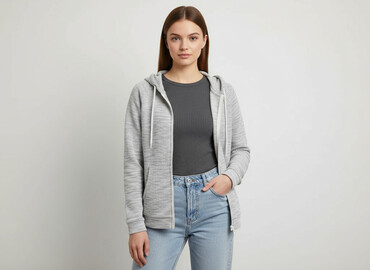 bluzy dla nastolatków cropp: Кофта з каптуром жіноча, розмір S