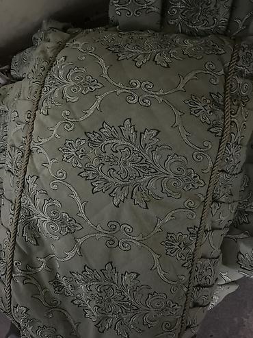 hermes tekstil: Zərif naxışlı dekorativ tekstil dəsti - Material: qalın, yumşaq — 2