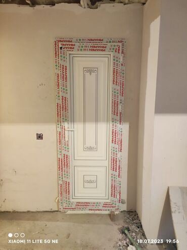 Plastik qapılar: Yeni Plastik qapı 80x200 sm Zamok ilə, Zəmanətli, Pulsuz quraşdırma, Pulsuz çatdırılma, Rayonlara çatdırılma, Ödənişli çatdırılma — 23